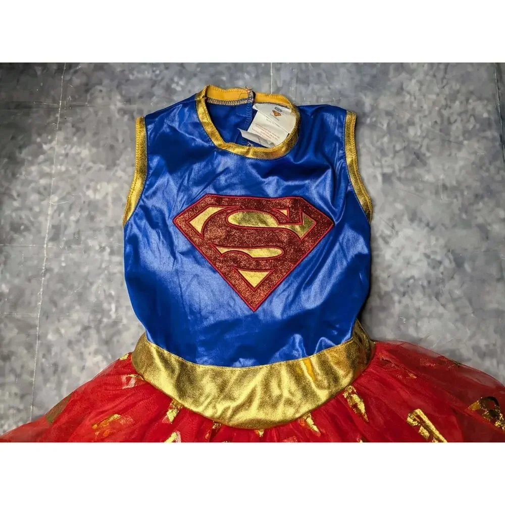 DC Comics Supergirl Halloween Costume Tutu Dress Girls Size S